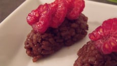 Sushis choco-framboises