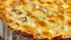 Tourte au comté et reblochon