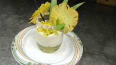 Verrine d'ananas victoria