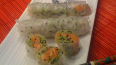 Rouleau au saumon façon sushi