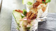 Duo de fruits de mer aux figues et noix de pécan