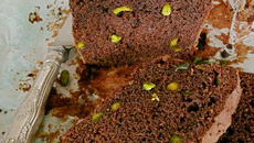 Cake chocolat aux éclats de pistaches