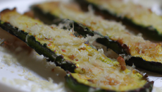 Courgettes croquantes au parmesan