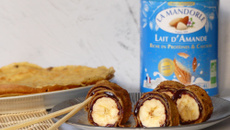 Crêpes façon makis au lait d’amande