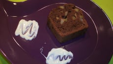 Cake au chocolat, kiwi & pomme