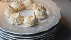 Meringues fruits de la passion, coco