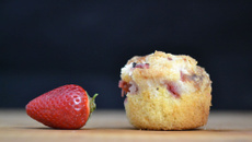 Muffins crumble fraise