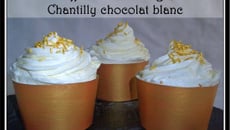 Muffins aux châtaignes et chantilly chocolat blanc