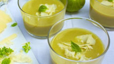 Gaspacho tomates vertes et cantal