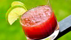 Cocktail vodka-fraise