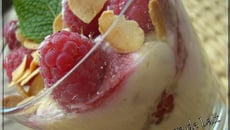 Tiramisu framboises et amandes