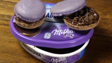 Macarons Philadelphia Milka et chocolat croquant