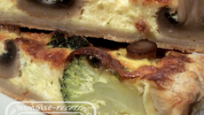 Quiche de brocolis champignons