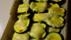 Courgettes au fromage à raclette