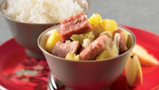 Palette de porc aux pommes sucrée-salée