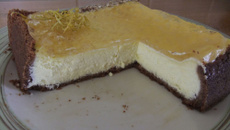 Cheesecake miroir au citron