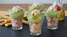 Verrines à la crème d'avocat