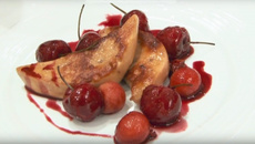 Foie gras poêlé et sa sauce au vin Californien