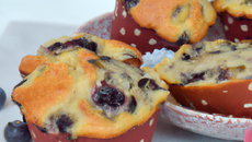 Muffins aux myrtilles faciles