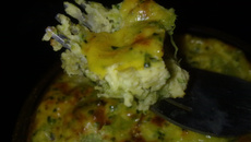 Flan de brocoli 'vache qui rit'