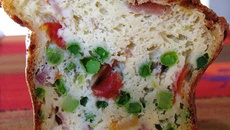 Cake aux petits pois