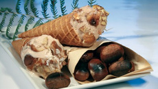 Marrons chauds et nougat glacé, châtaigne Périgord Limousin