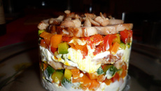 chaud-froid d'émincé de poulet