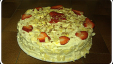 Fraisier au mascarpone vanillé