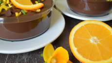 Mousse au chocolat aromatisée à l'orange
