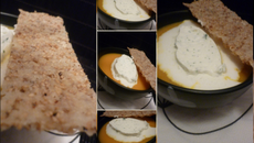 Soupe de carottes rôties & son croustillant parmesan