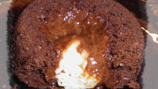 Coulant au chocolat cœur vanille