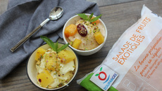 Yaourt glacé aux fruits exotiques