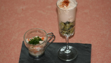 Verrine courgettes - chantilly au ketchup