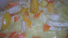 Filets de dinde aux fruits et coco