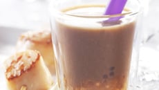Duo perle de châtaignes et saint jacques façon bubble Tea