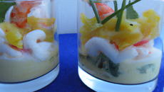 Verrine de la mer rapide