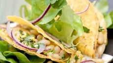 Tacos aux Flageolets et gremolata à la coriandre