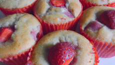 Muffins aux fraises tagada économiques