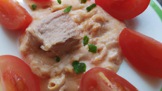 Tomate à la crème de  thon