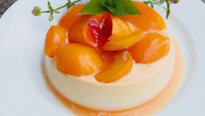 Bavaroises au coulis d'abricots