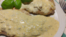 Escalope sauce moutarde