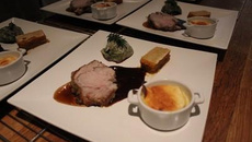 Carré de veau en croûte d'Emmental de Savoie de l'Ecole Internationale Savoie-Léman