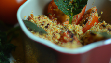 Crumble de tomate au poivre de séchuan