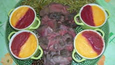 Cuissot de chevreuil aux 2 purées et haricots verts