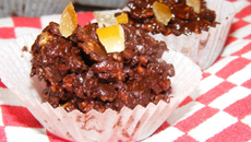 Rose des sables en habits de chocolat