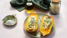 Butternut farcie aux épinards