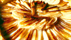 Tarte pommes-cannelle flambée