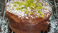 Fondant chocolat-pistaches.