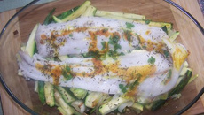 Filets de sabre sur son lit de légumes