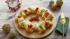 Couronne de Noël au blanc de poulet